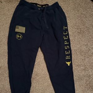 Under Armour project rock Veterans Day - respect warm up joggers